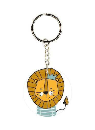 Lion Printed Keychain