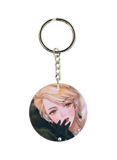 Girl Printed Keychain