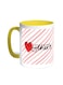 Happy Mother's Day Printed Coffee Mug Yellow/White 11ounce