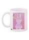 Printed Coffee Mug White/Pink/Beige