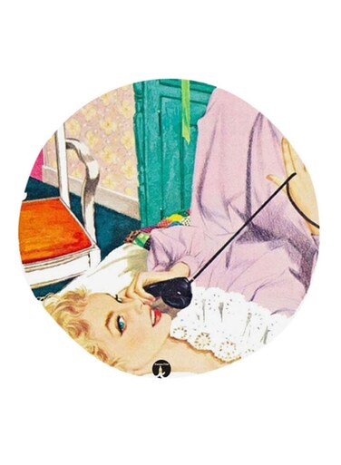 Pop Art Printed Fridge Magnet Multicolour