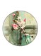 Flower Printed Fridge Magnet Multicolour 5.5 x 5.5cm