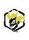 Cartoon Printed Fridge Magnet White/Black/Yellow 5.5cm