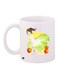 Anime Girl Printed Coffee Mug White/Green/Beige