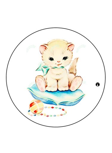 A Cat Printed Fridge Magnet Multicolour