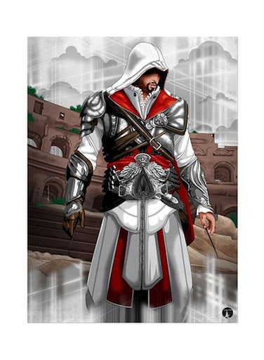 Video Game Assassin's Creed Metal Plate Poster Multicolour 15 x 20cm