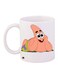 Patrick Star Printed Coffee Mug White/Orange/Green 11ounce