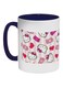 Hello Kitty Printed Coffee Mug Dark Blue/White/Pink 325ml