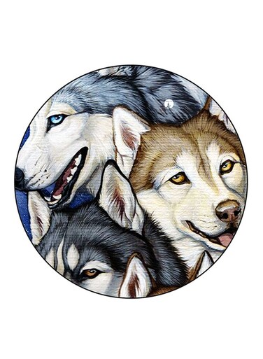 Dogs Printed Fridge Magnet Multicolour