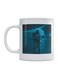 Astronauts Love Printed Coffee Mug White/Blue 350ml