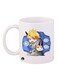 Digimon Printed Mug White/Blue/Yellow 12ounce