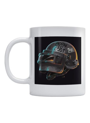 PUBG Printed Coffee Mug White/Black