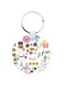 Random Stuff Wooden Keychain