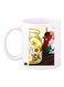 Printed Mug White/Yellow/Green