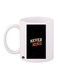 Never Mind Printed Mug Black/Yellow/Orange