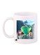 Sonic Printed Coffee Mug White/Green/Blue