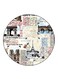 Newspaper Printed Fridge Magnet Multicolour