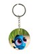 Disney Character Printed Keychain Silver/Green/Blue