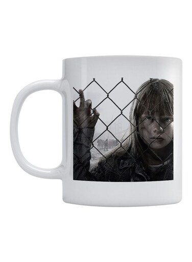 Printed Ceramic Mug White/Black/Grey