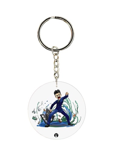 Anime Hunter x Printed Keychain Blue/Green/Beige