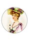 Vintage Art Printed Fridge Magnet Multicolour