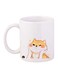 Dog Printed Mug White/Yellow