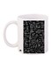 Scribbles Printed Coffee Mug White/Black 11ounce
