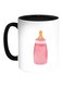 Feeding Children Printed Coffee Mug White Black