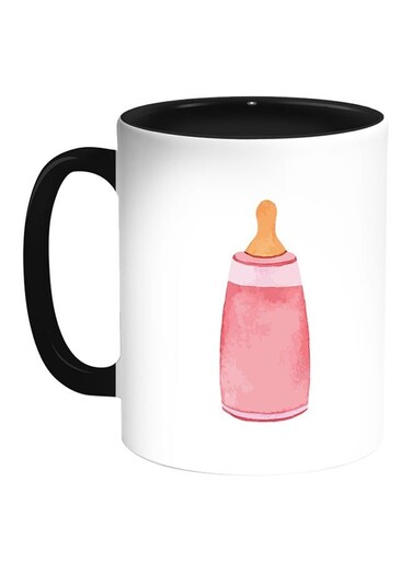Feeding Children Printed Coffee Mug White Black