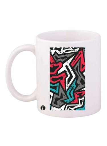 Printed Mug White/Black/Red 11 onuse