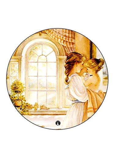 Vintage Art Printed Fridge Magnet Multicolour
