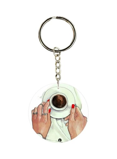 Cartoon Themed Single Sided Keychain