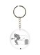 Animated Skeleton Printed Keychain