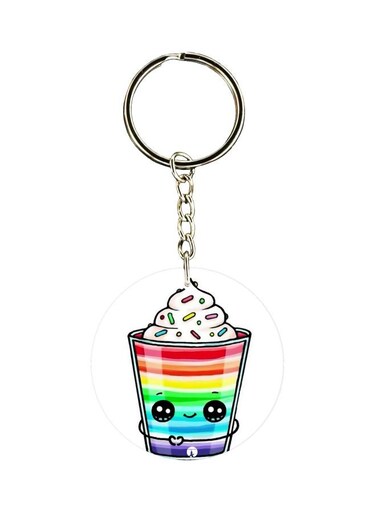 One Side Printed Keychain