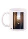 Floral Printed Coffee Mug White/Beige/Black 11ounce