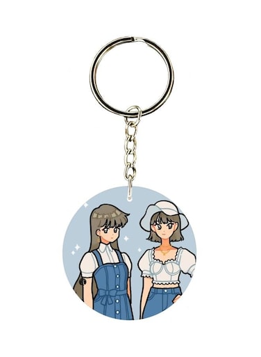 Cartoon Character Printed Keychain