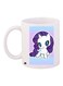 Unicorn Printed Coffee Mug White/Blue/Purple 11ounce