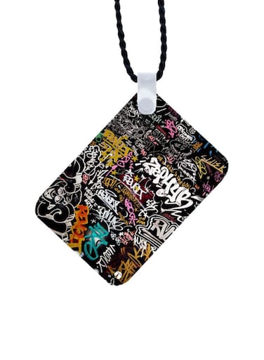 Graffiti Printed Car Mirror Pendant