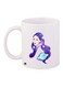 Girl Printed Coffee Mug White/Purple/Blue 11ounce