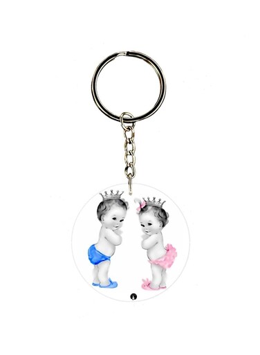 Baby Printed Dual Sided Keychain