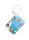 Anime Digimon Printed Keychain Blue/Yellow/Green