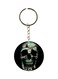 Skull Printed Double Sided Keychain