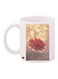 Flower Printed Coffee Mug White/Pink/Gold 11ounce