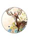 Deer Printed Fridge Magnet Multicolour