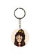 Girl Printed Double Sided Keychain