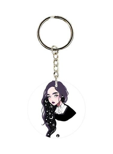 Girl Printed Keychain