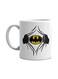 Batman Printed Mug White/Black/Yellow