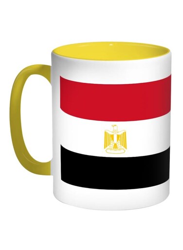 The Life Is Sweet Printed Coffee Mug Yellow/White/Black