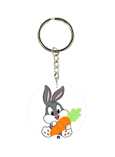 Cartoon Printed Double Sided Keychain