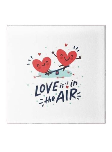 Heart Pattern Hidden Frame Canvas Wall Painting Multicolour 50 x 50cm